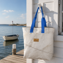 Afbeelding in Gallery-weergave laden, De shopper tas met blauwe banden
