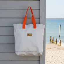 Afbeelding in Gallery-weergave laden, De shopper tas met oranje banden