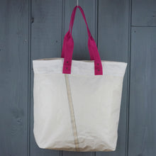 Afbeelding in Gallery-weergave laden, De shopper tas met paarse banden